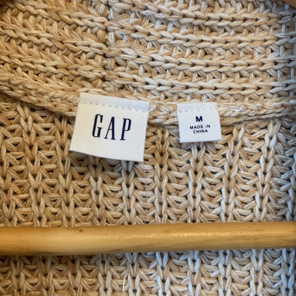 GAP Knit Open Front Cotton Sleeveless Sweater Vest - Picture 2 of 9